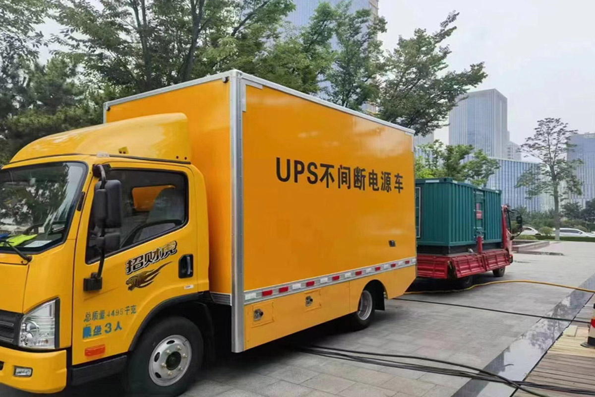 梨林镇发电机租赁施工现场
